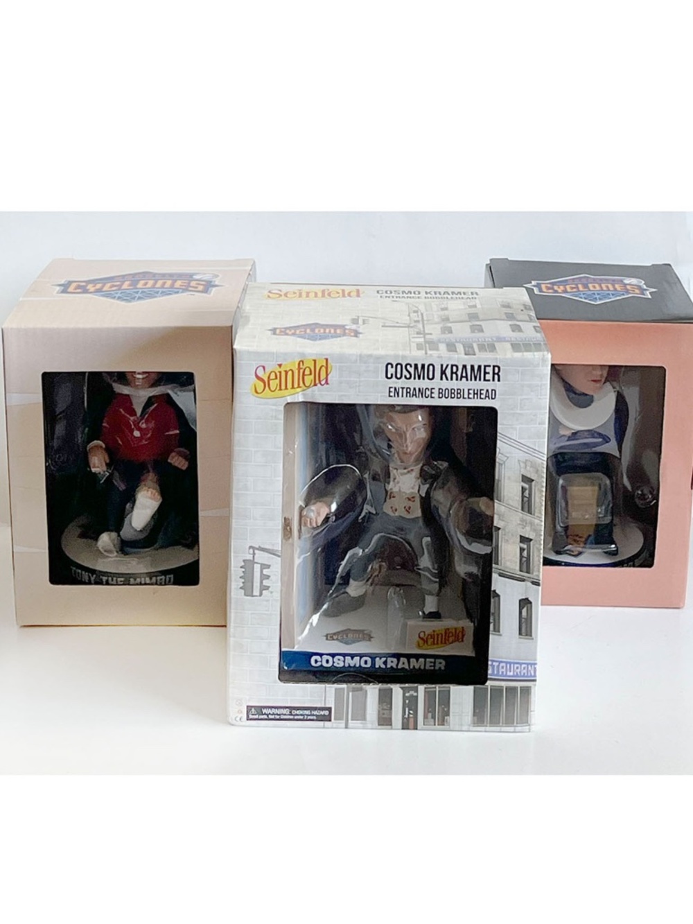 2026 Brooklyn Cyclones Seinfeld Night Kramer/Tony/Alan Bobblehead Set of 3